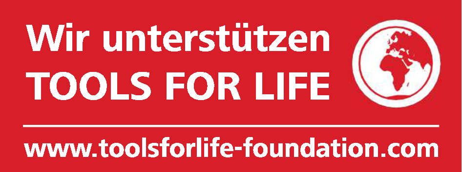 Wir unterstützen TOOLS FOR LIFE